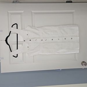 Jcrew white jean dress